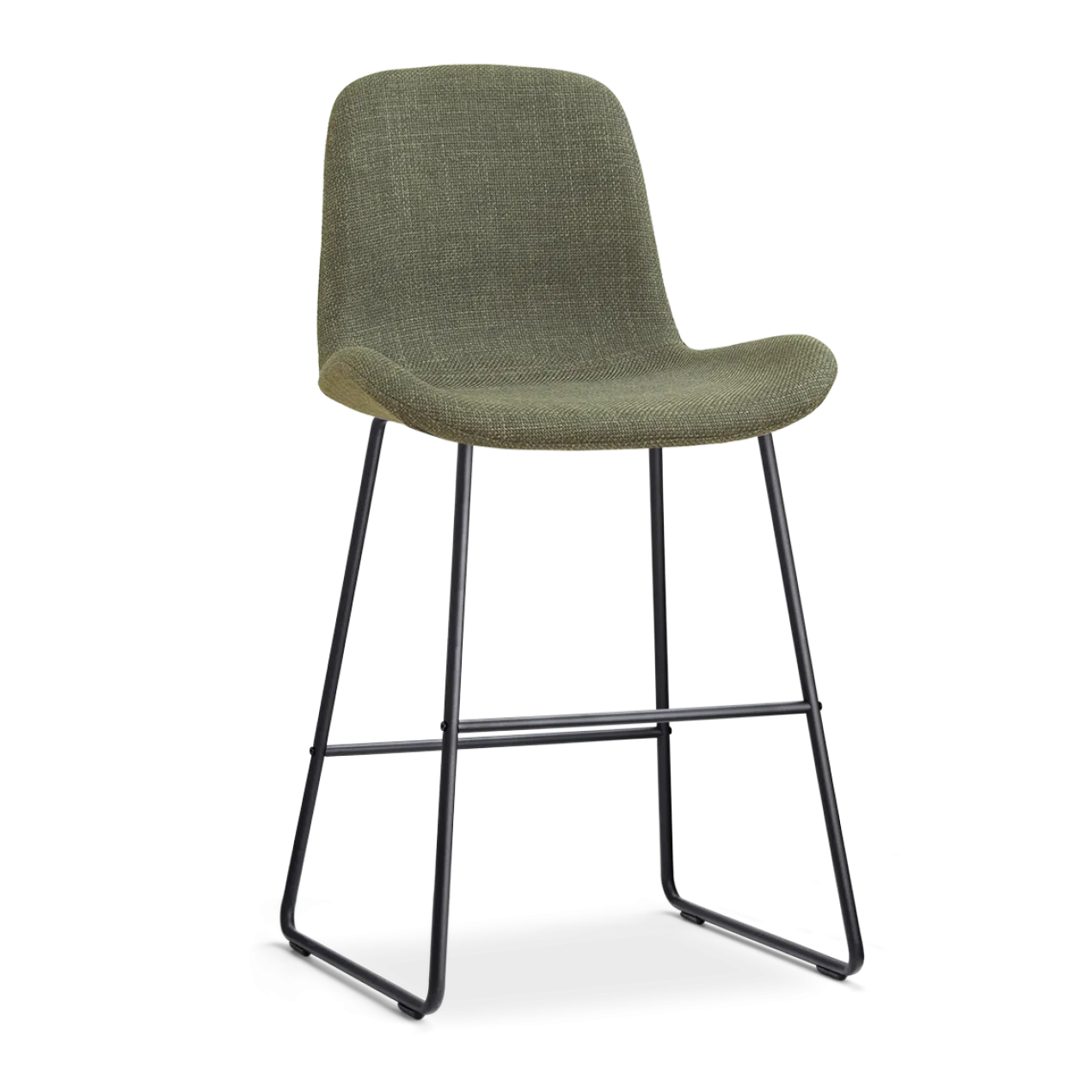 Barkruk Nino-Fé zwart onderstel forestgroen 65 cm
