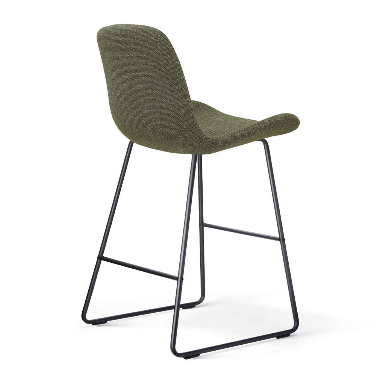Barkruk Nino-Fé zwart onderstel forestgroen 65 cm
