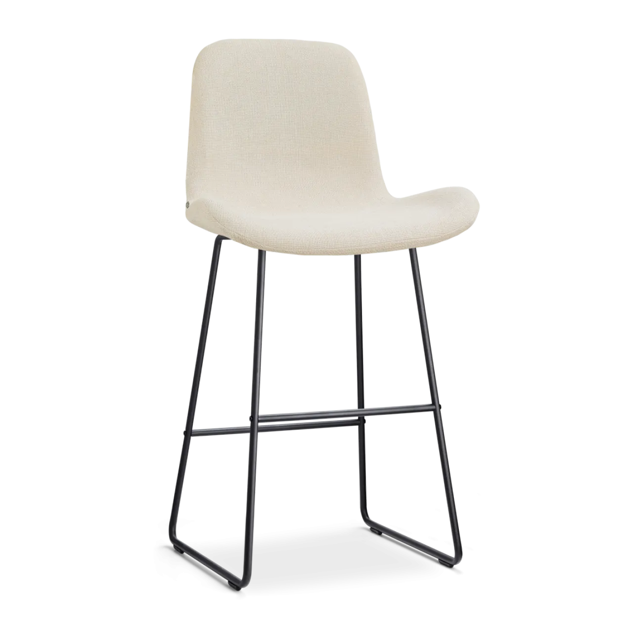 Barkruk Nino-Fé zwart onderstel cottonbeige 75 cm