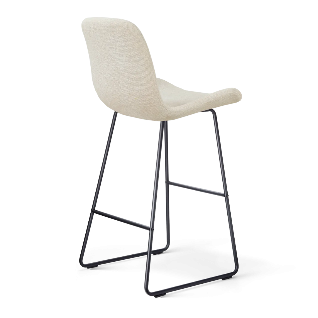 Barkruk Nino-Fé zwart onderstel cottonbeige 75 cm