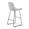 Barkruk Nino-Fé zwart onderstel grijs melange 75 cm