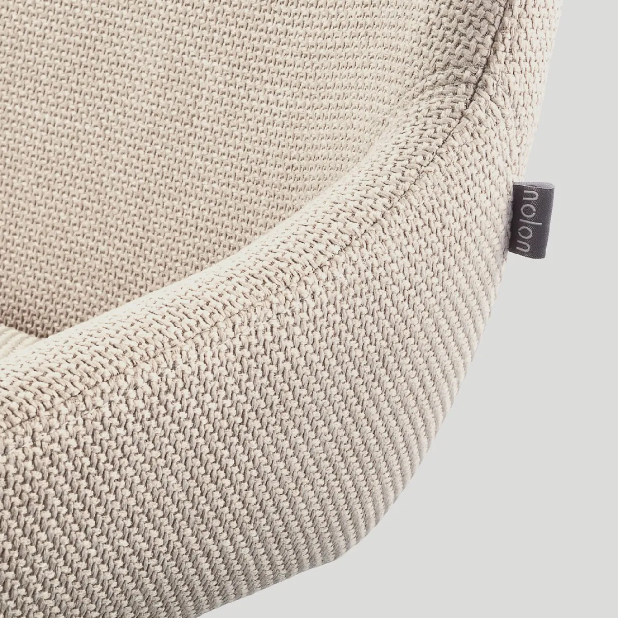 Barkruk Nino-Isa beige - wit onderstel - 75 cm