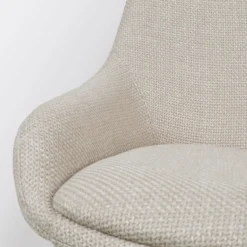 Barkruk Nino-Isa beige - zwart onderstel - 65 cm