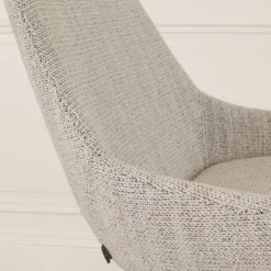 Barkruk Nino-Isa grjis beige gemêleerd - wit 75 cm