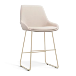 Barkruk Nino-Isa H65 cm beige onderstel beige