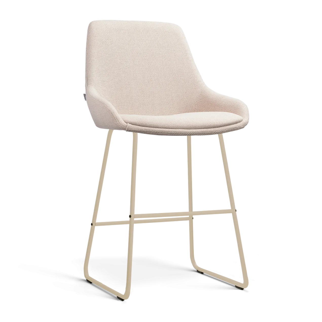 Barkruk Nino-Isa H65 cm beige onderstel beige