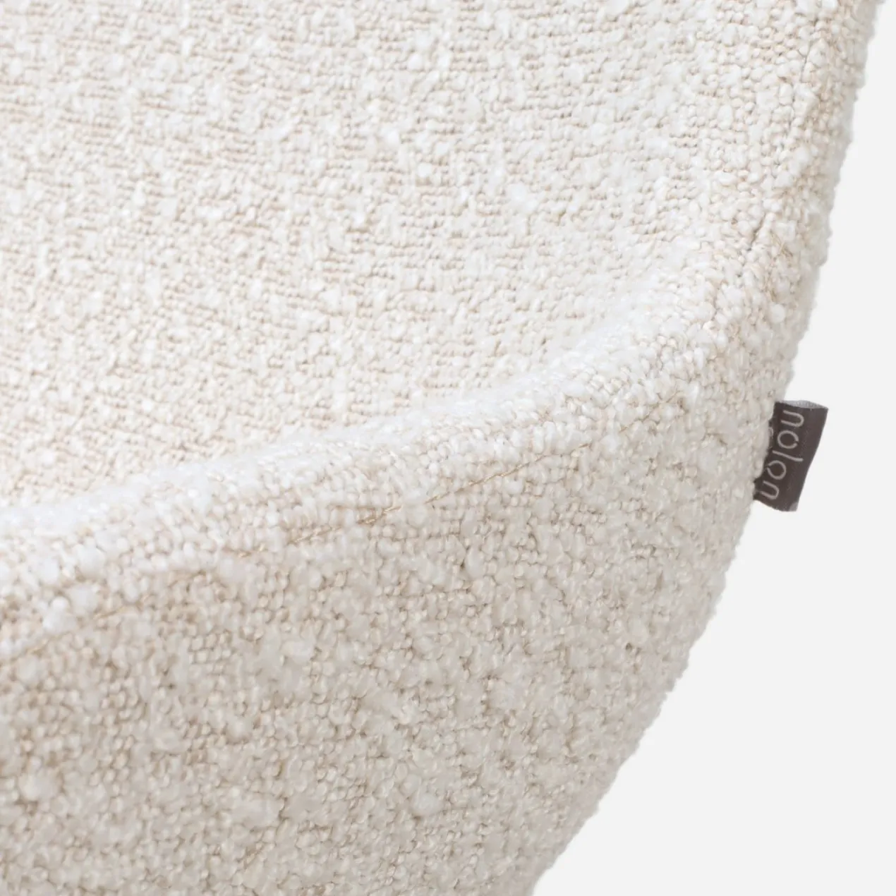 Barkruk Nino-Isa H65 cm beige onderstel bouclé beige