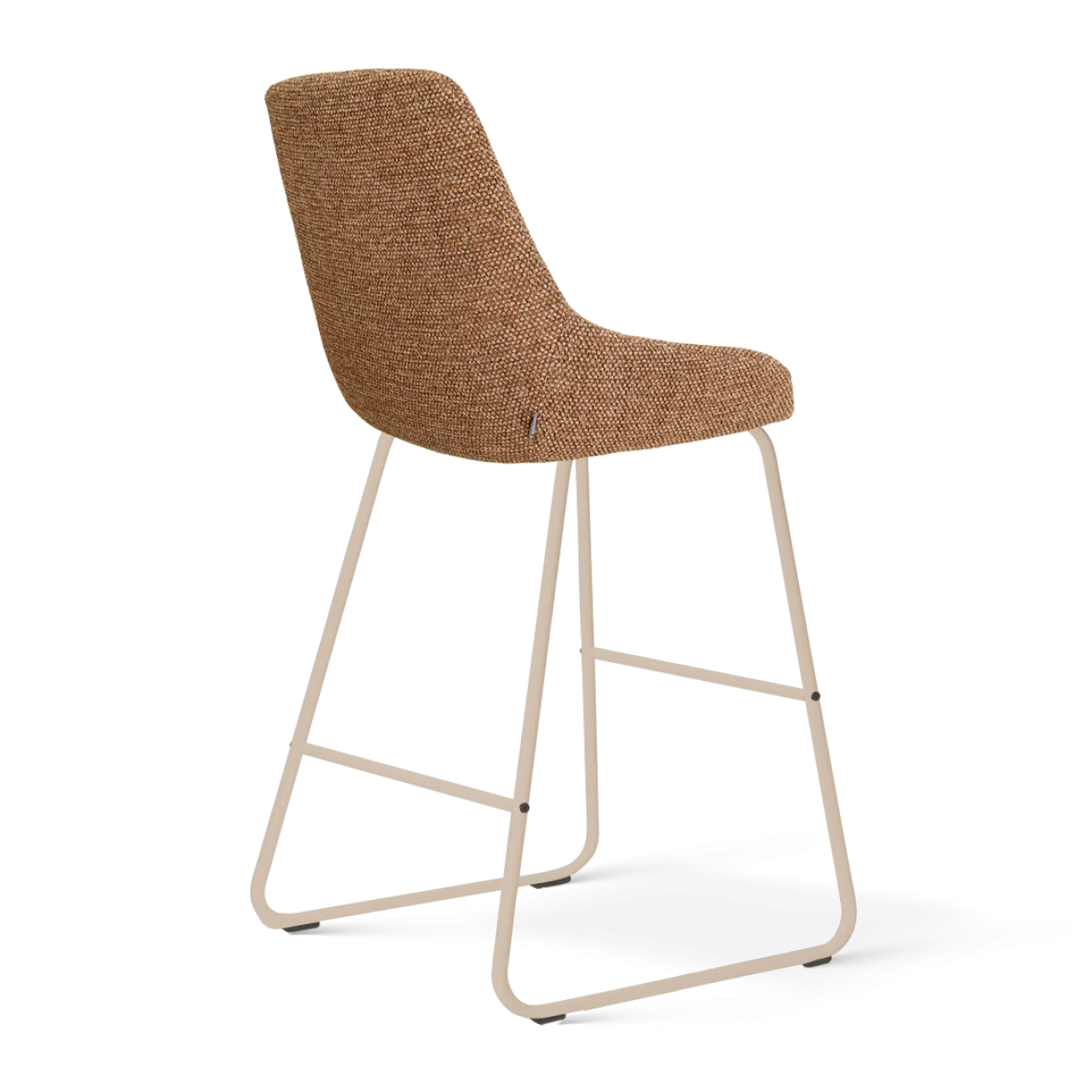 Barkruk Nino-Isa H65 cm beige onderstel bruin blend
