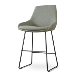 Barkruk Nino-Isa licht groen - zwart onderstel - 65 cm