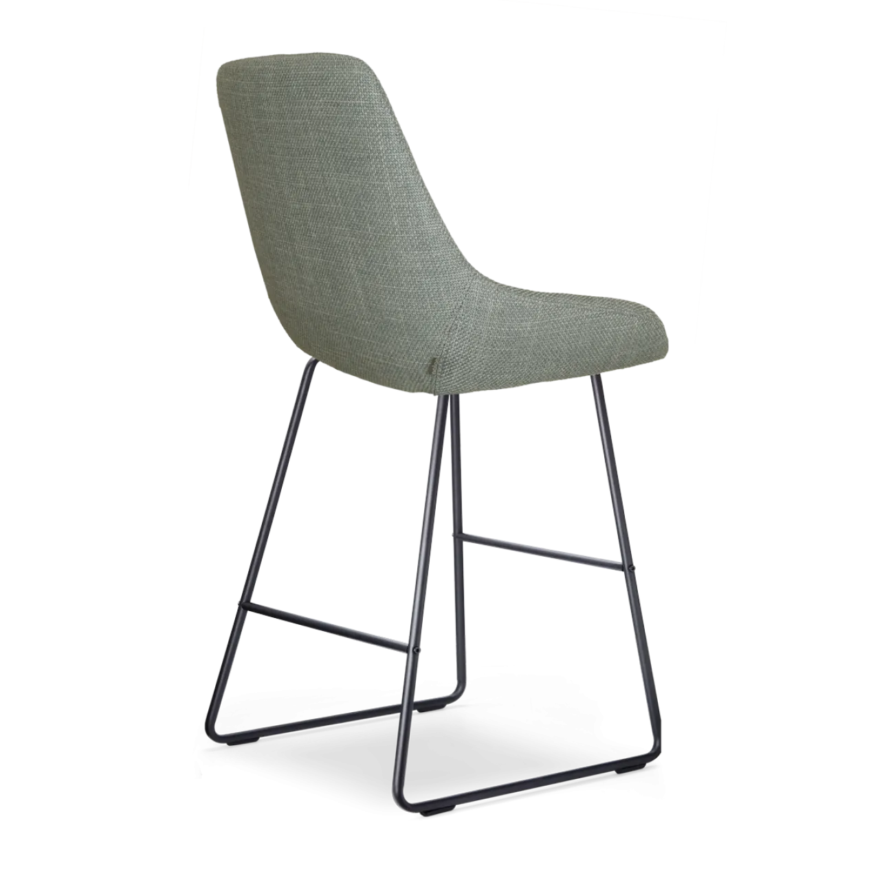 Barkruk Nino-Isa licht groen - zwart onderstel - 65 cm