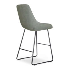 Barkruk Nino-Isa saliegroen - zwart onderstel - 75 cm