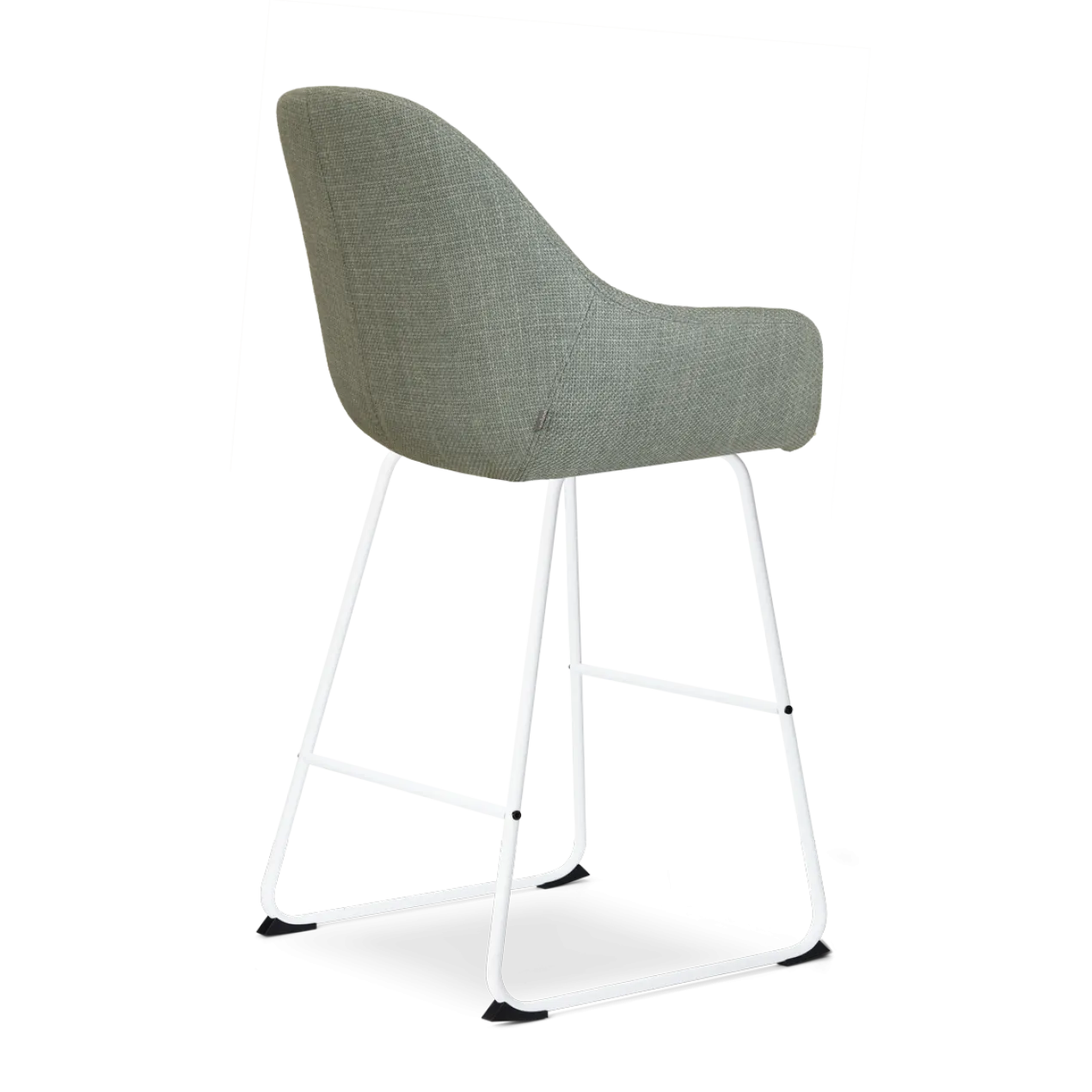 barkruk Nino-Mae licht groen - wit onderstel - 65 cm