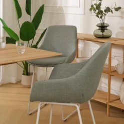 barkruk Nino-Mae licht groen - wit onderstel - 65 cm
