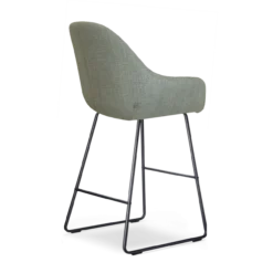 Barkruk Nino-Mae licht groen - zwart onderstel - 65 cm