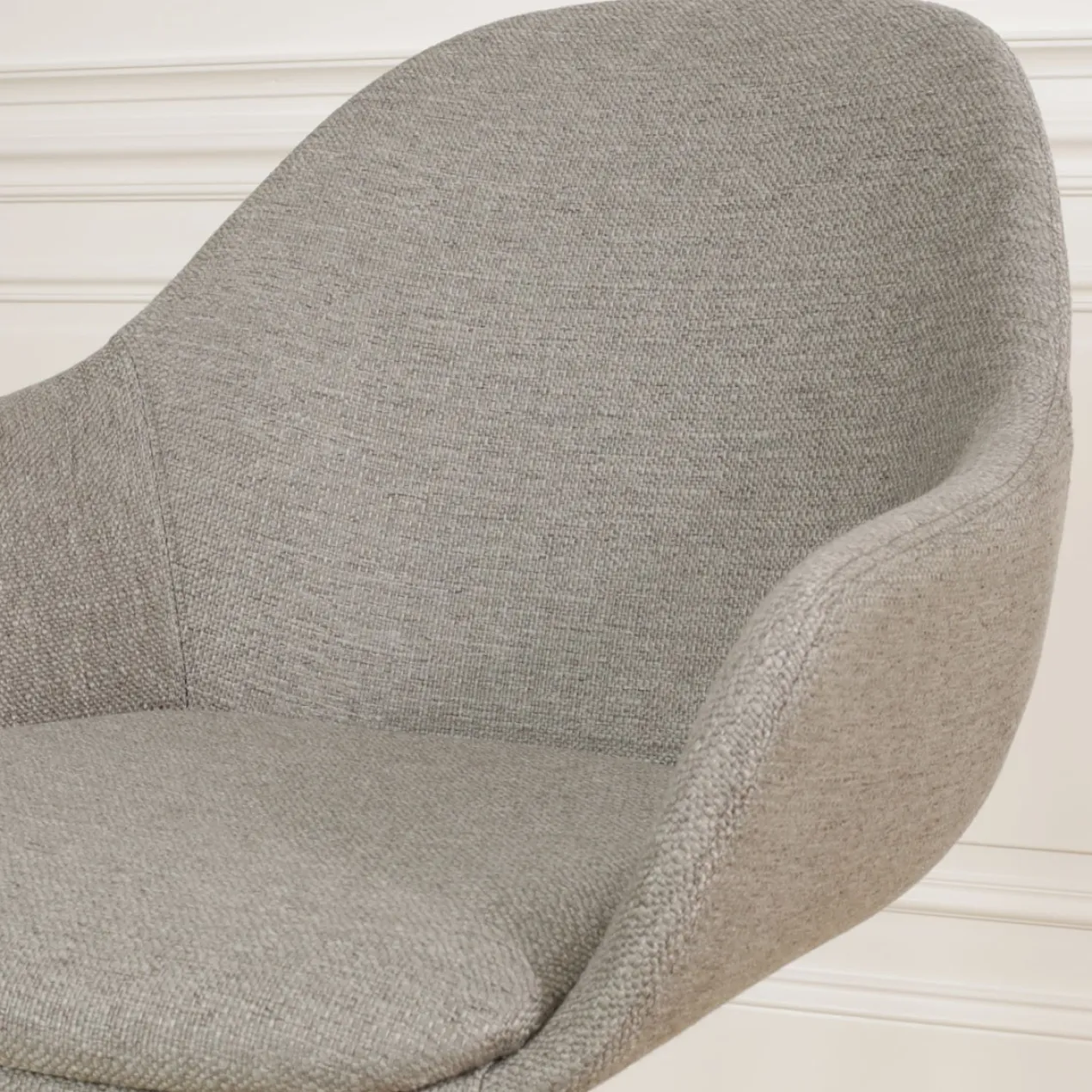 Barkruk Nino-Mae warm grijs - zwart onderstel - 65 cm