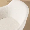 Barkruk Nino-Mare bouclé beige - zwart onderstel - 65 cm