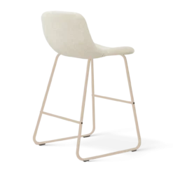 Barkruk Nino-Mats H65 cm beige onderstel cottonbeige