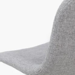 Barkruk Nino-Mats lichtgrijs - zwart - 65 cm - set van 2