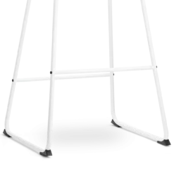 Barkruk Nino-Mats lichtgrijs - wit onderstel - 65 cm