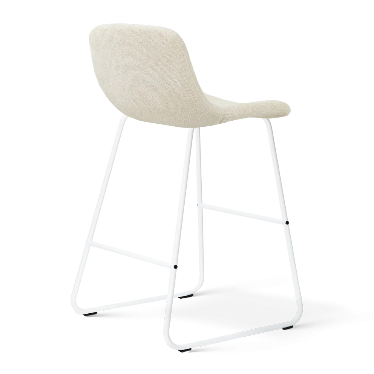 Barkruk Nino-Mats wit onderstel cottonbeige 65 cm