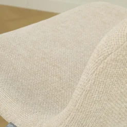 Barkruk Nino-Mats wit onderstel cottonbeige 65 cm