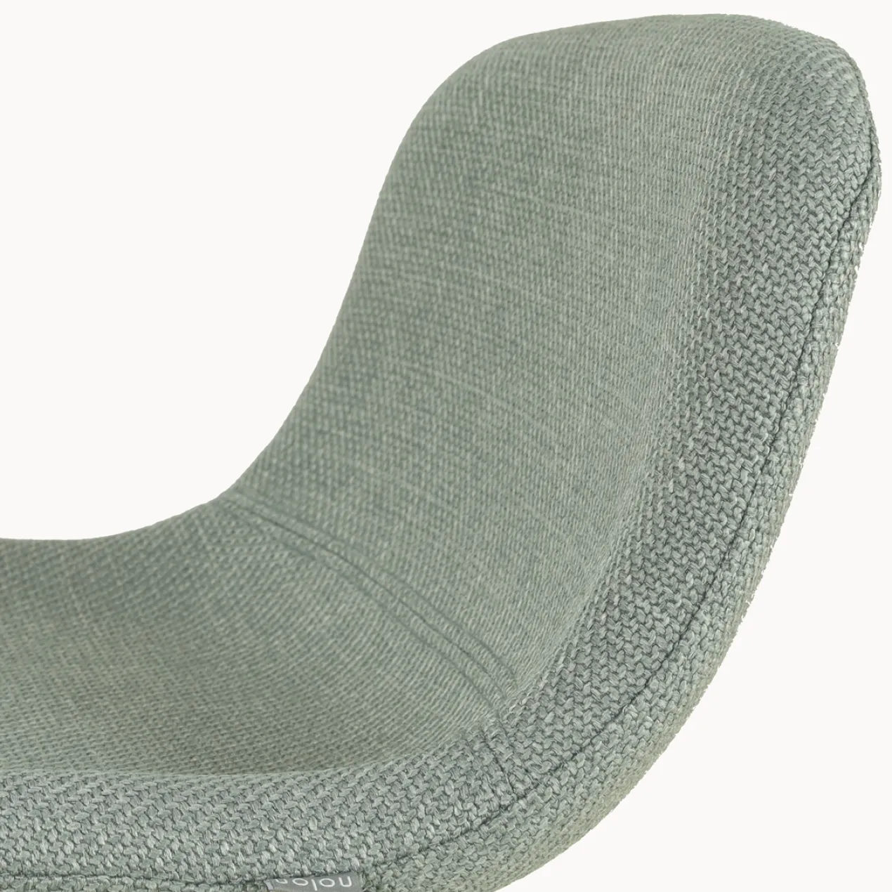 Barkruk Nino-Mats zwart onderstel saliegroen 75 cm