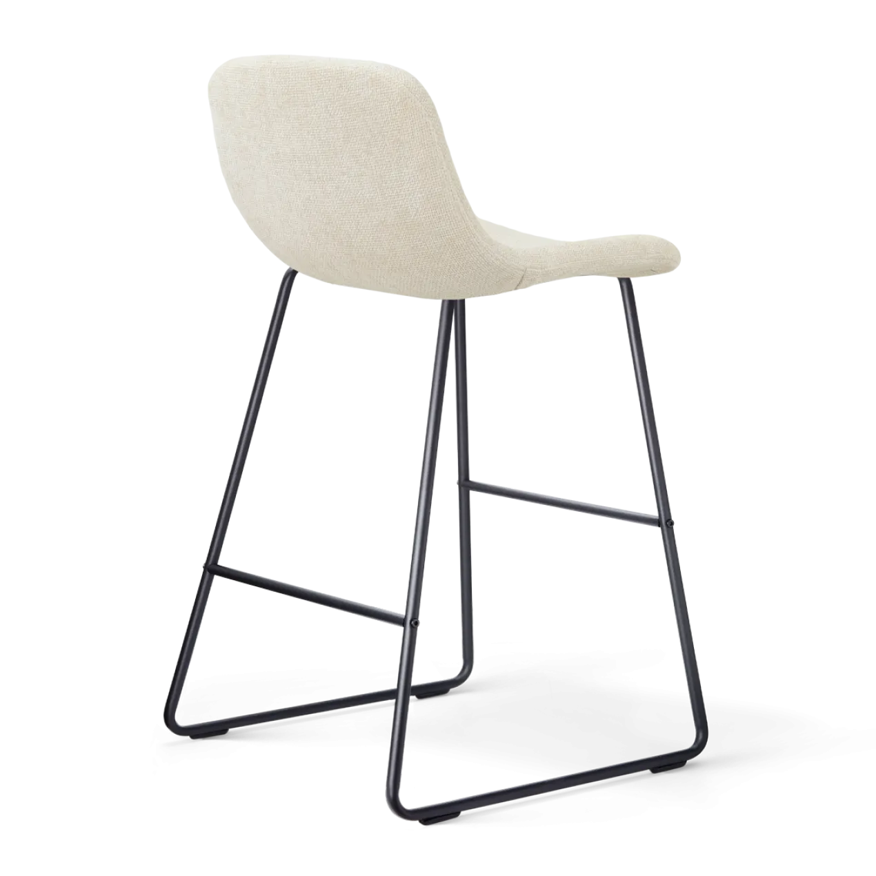 Barkruk Nino-Mats zwart onderstel cottonbeige 65 cm