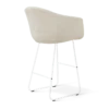 barkruk Nino-Otis H75 cm wit onderstel cottonbeige