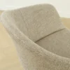 Barkruk Nino-Otis H75 cm wit onderstel taupe melange