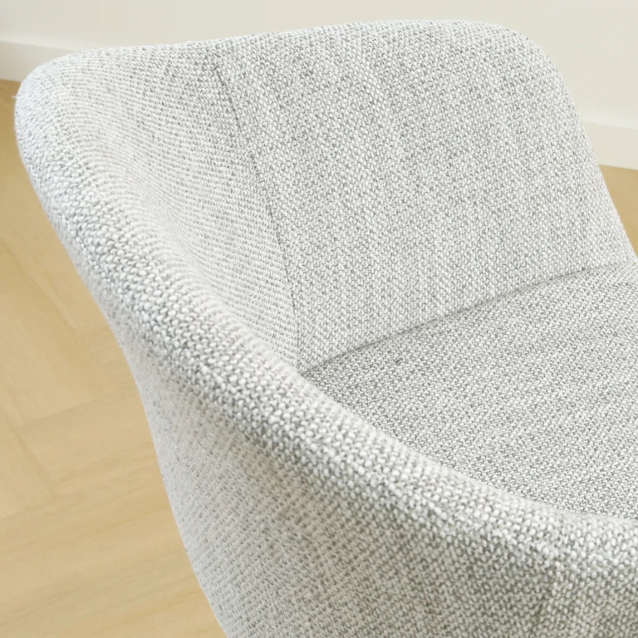 Barkruk Nino-Otis H65 cm zwart onderstel grijs melange