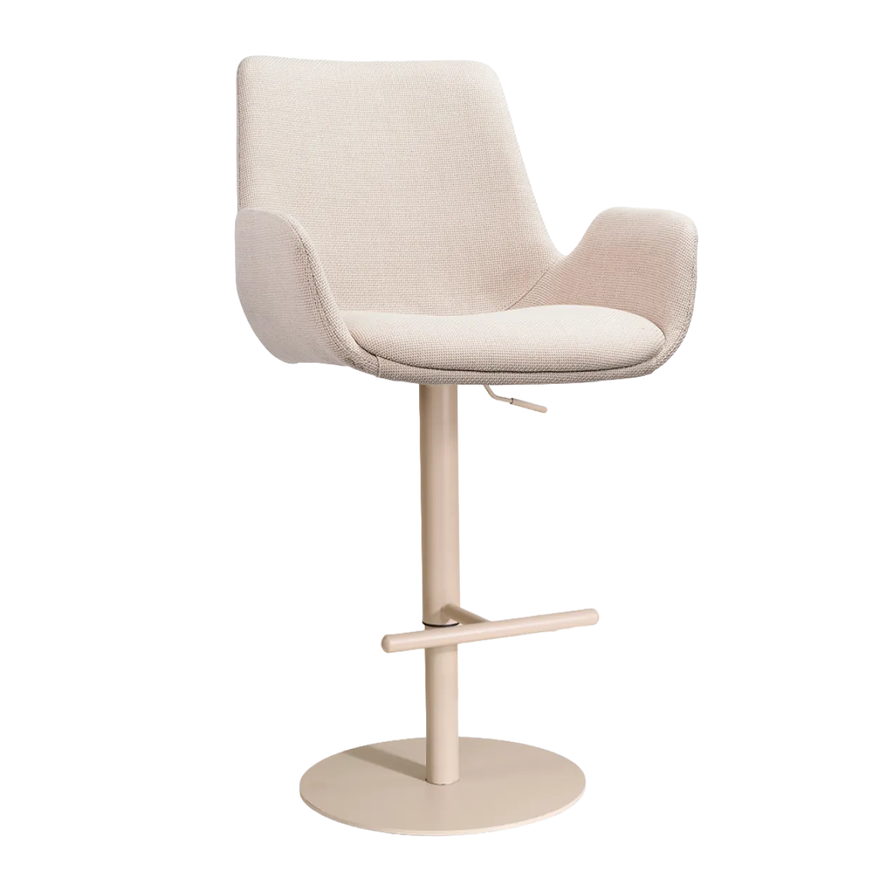 Barkruk Niva-Eef draaibare tulp beige Beige