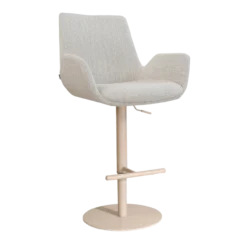 Barkruk Niva-Eef draaibare tulp beige gemĂŞleerd Beige