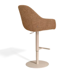 Barkruk Niva-Mae draaibare tulp bruin blend beige
