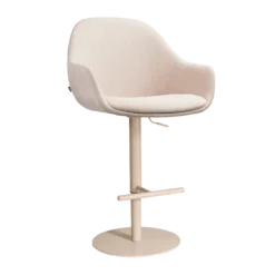 Barkruk Niva-Mae draaibare tulp beige Beige