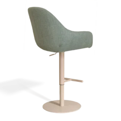 Barkruk Niva-Mae draaibare tulp saliegroen Beige