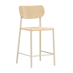 Barkruk Rian rotan zitting beige 67 cm
