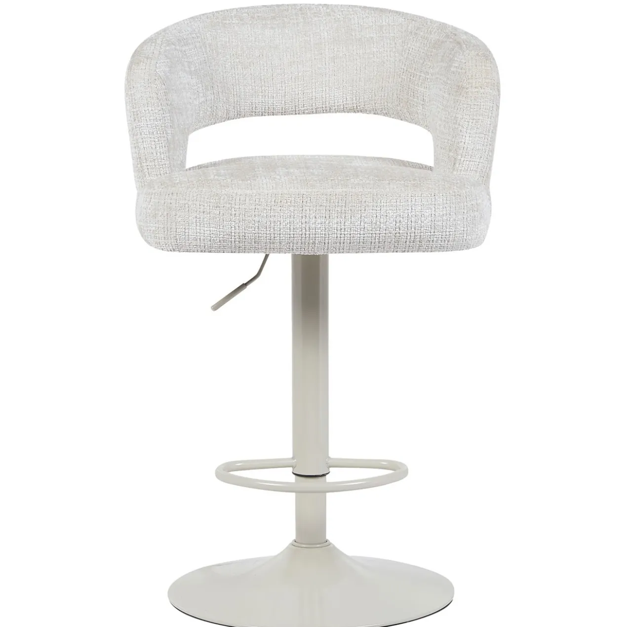 Barkruk Vince beige onderstel naturel