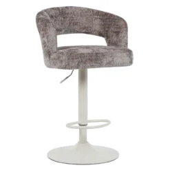 Barkruk Vince beige onderstel taupe