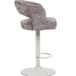 Barkruk Vince beige onderstel taupe