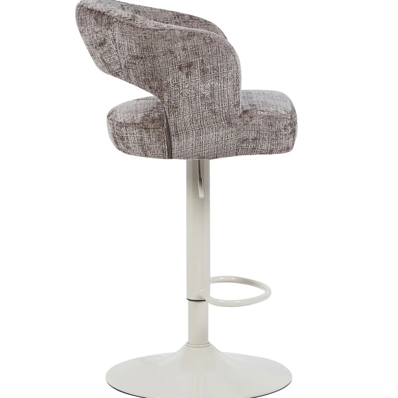 Barkruk Vince beige onderstel taupe