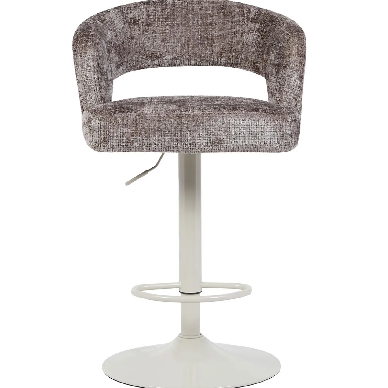 Barkruk Vince beige onderstel taupe