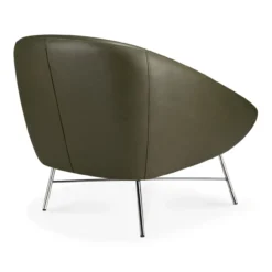 Barrow lounge chair - green leer