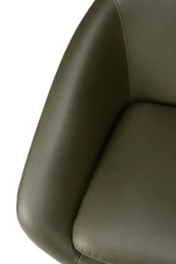 Barrow lounge chair - green leer