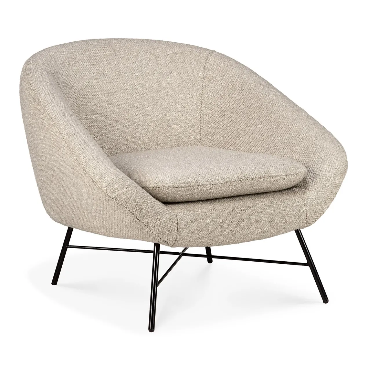 Barrow lounge chair - off white