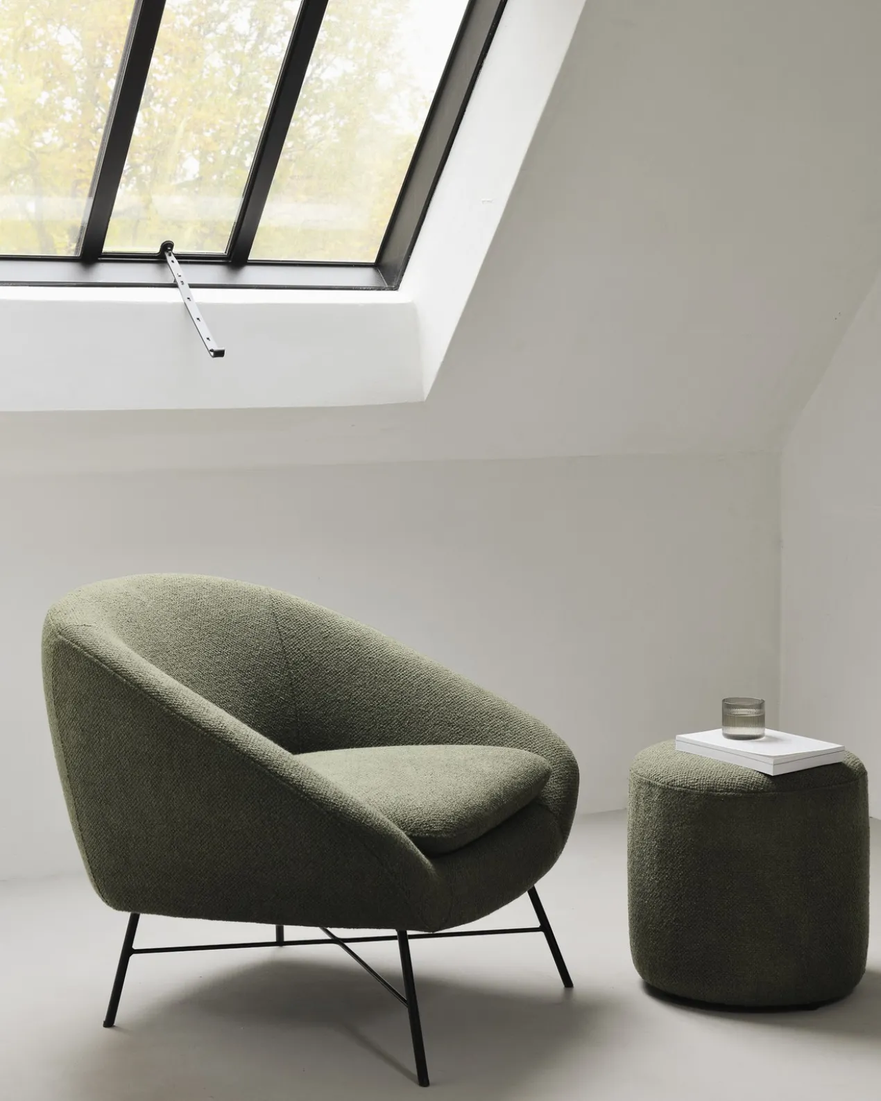 Barrow lounge chair - off white