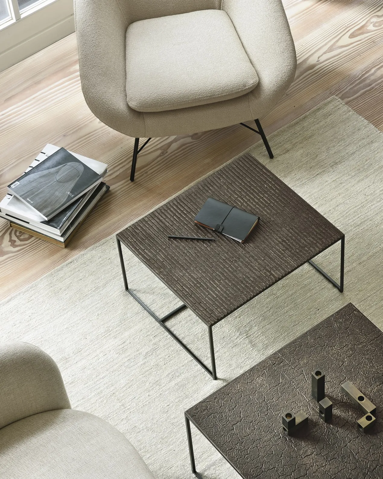 Barrow lounge chair - off white