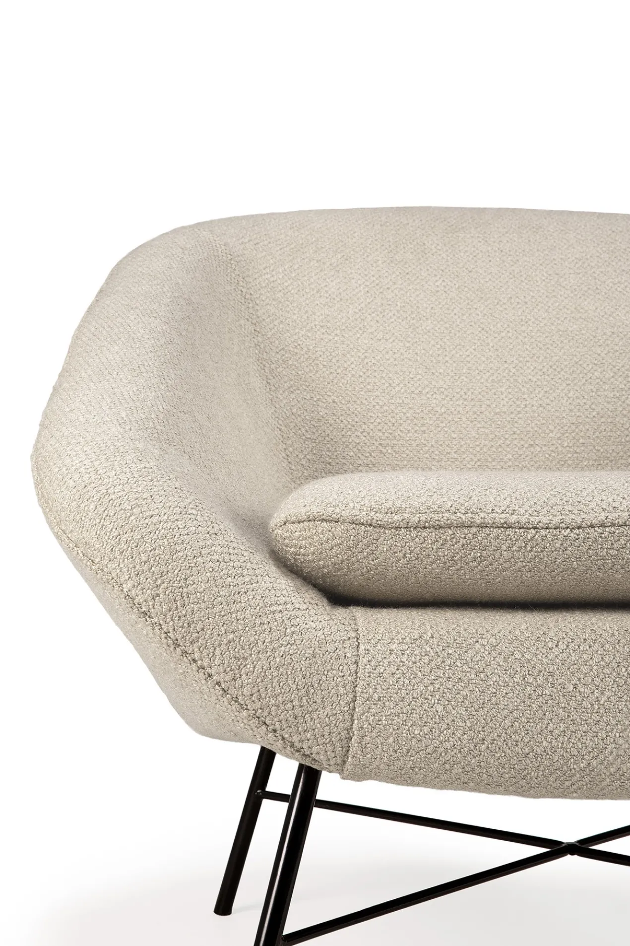 Barrow lounge chair - off white