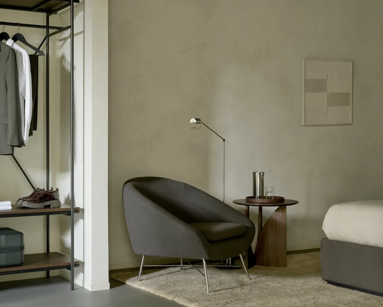Barrow lounge chair - paon stof