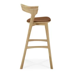 Barstoel Bok gelakt eiken/cognac 76