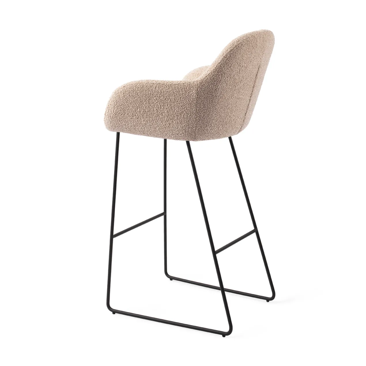 Barstoel Kushi bar slide black flax relax